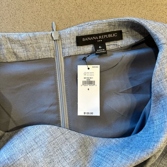 Banana Republic Elegant Gray Midi Dress - Picture 6 of 6